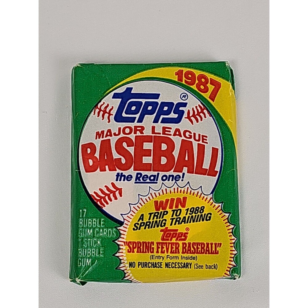 Topps 1987 Topps MLB Baseball Spring Fever Pack - 17 Cards, 35 Packs